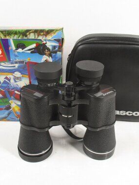 TASCO Binoculars 10x50mm Zip Focus Wide Angle 367ft/1000 Yards w/ Case & Box